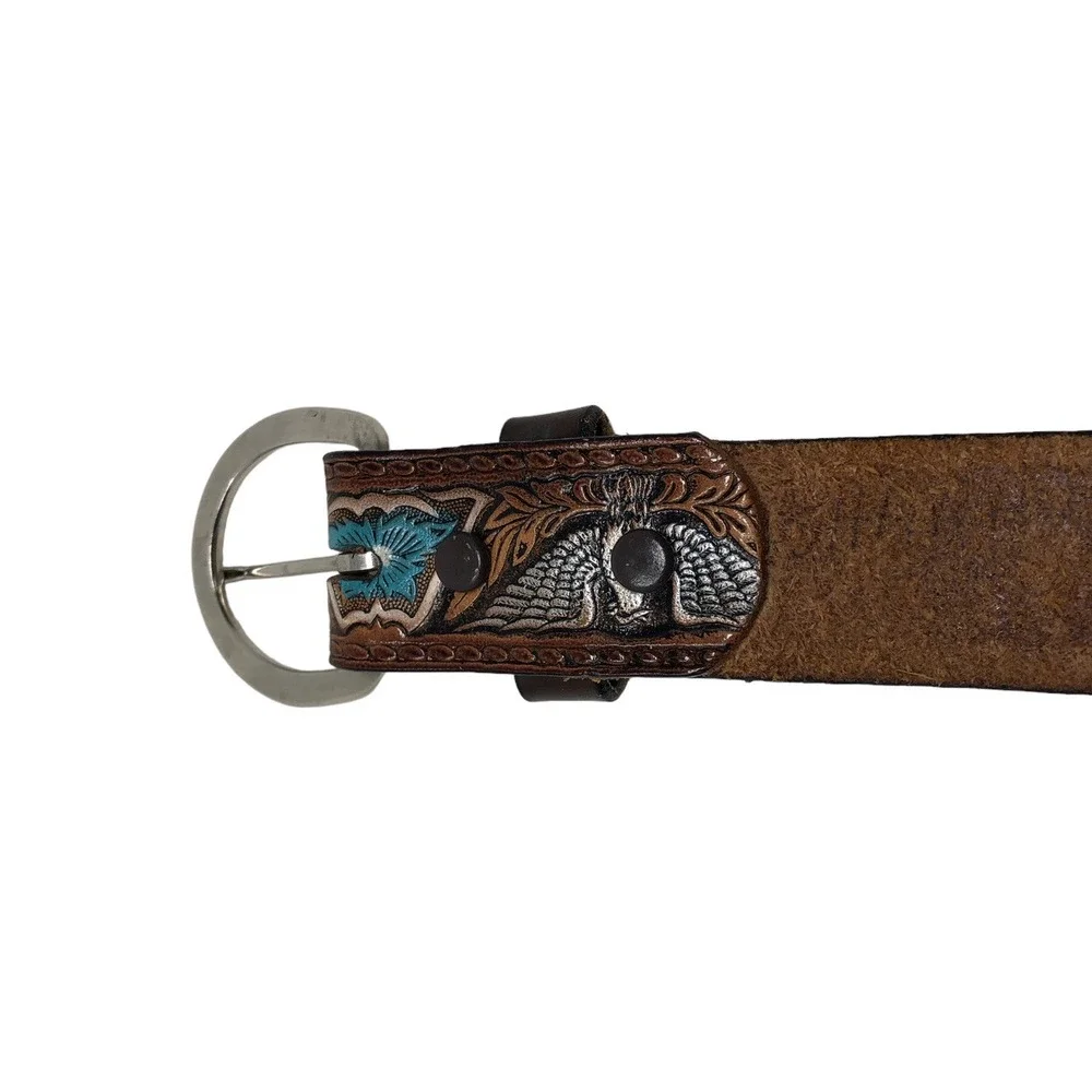 Shannon Name Engraved Girls Belt Size 22 Mallory Western Cowgirl Farm Aztec
